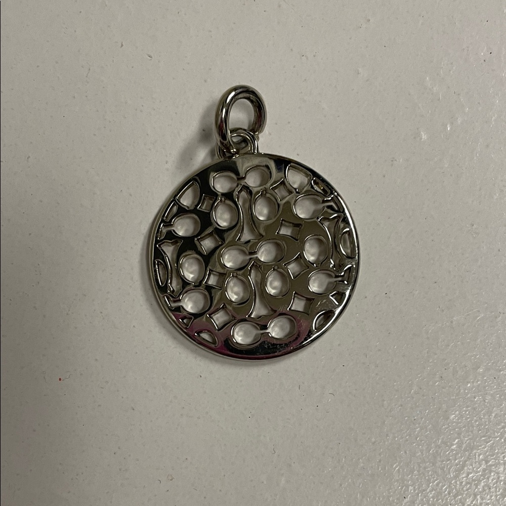 Coach Silver “C” Pendant - Picture 6 of 7